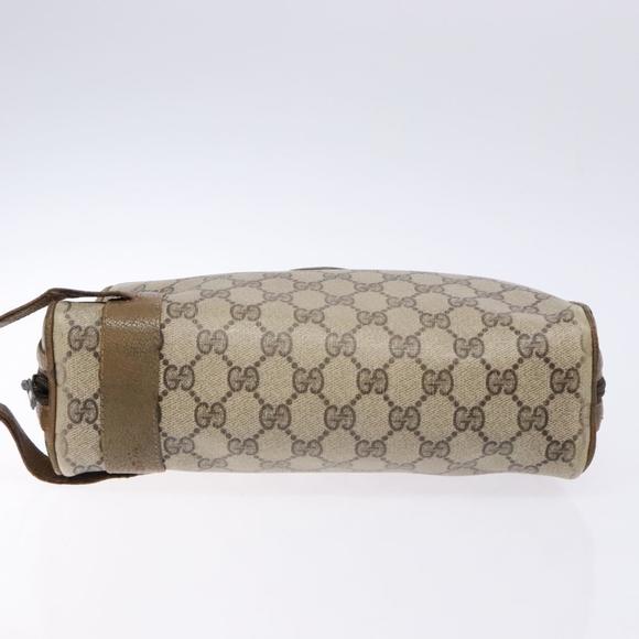GUCCI GG Supreme Clutch Bag PVC Beige Auth ep10390 - Picture 5 of 16